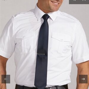 White Short Sleeve Shirt size 17